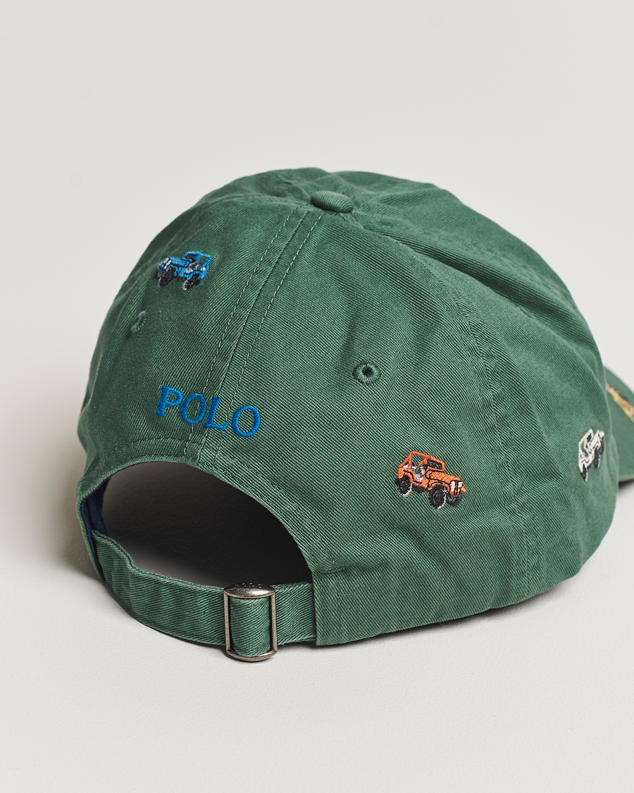 Herr | Polo Ralph Lauren Twill Printed Jeeps Sports Cap Washed Forest | Polo Ralph Lauren | Twill Printed Jeeps Sports Cap Washed Forest