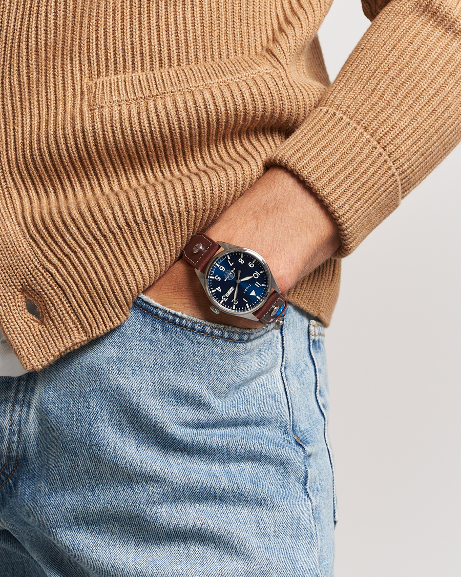 Herr | Timex Pan Am Waterbury Chronograph 42mm Blue Dial | Timex | Pan Am Waterbury Chronograph 42mm Blue Dial