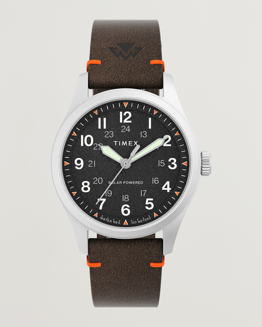 Herr | Timex Field Post Solar Watch 36mm Textured Black Dial | Timex | Field Post Solar Watch 36mm Textured Black Dial