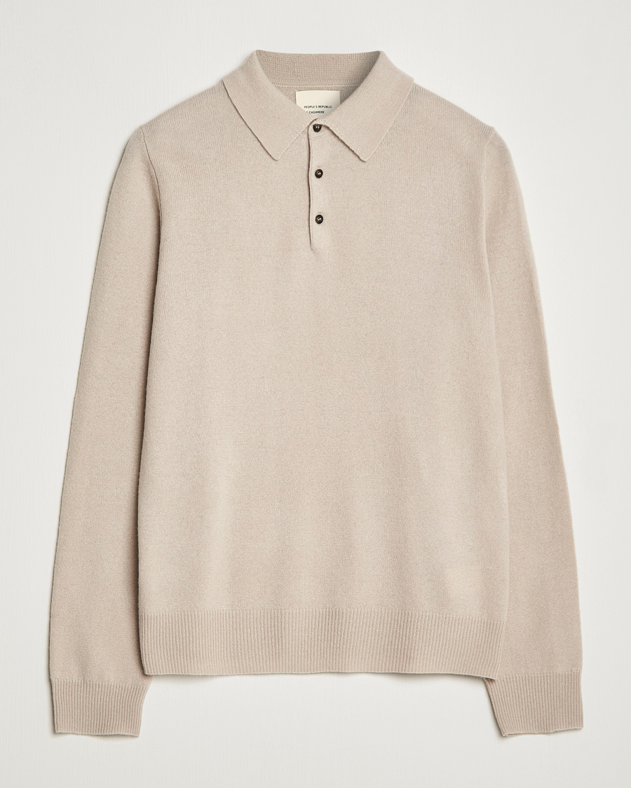 Herr | Tröjor | People's Republic of Cashmere | Cashmere Long Sleeve Polo Trench