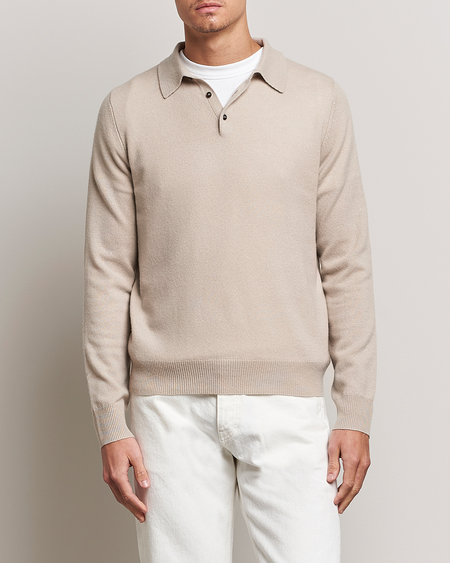 Herr | Tröjor | People's Republic of Cashmere | Cashmere Long Sleeve Polo Trench