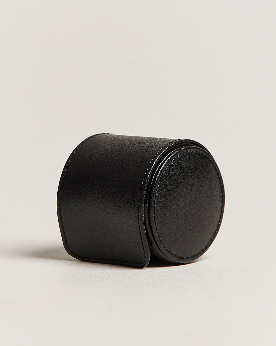 Herr | Klock- & smyckesetuin | WOLF | Single Watch Roll Black