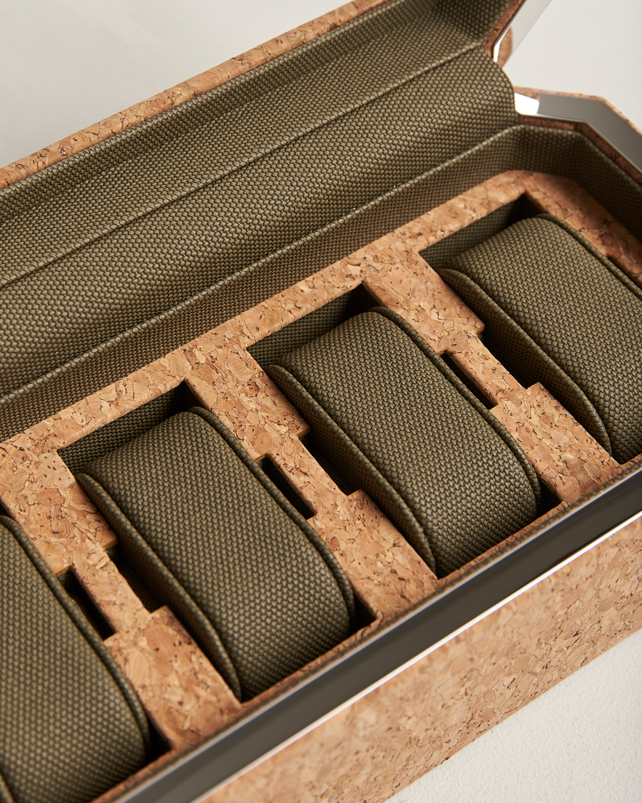 Herr | Klock- & smyckesetuin | WOLF | Cortica 4 Piece Watch Box Cork