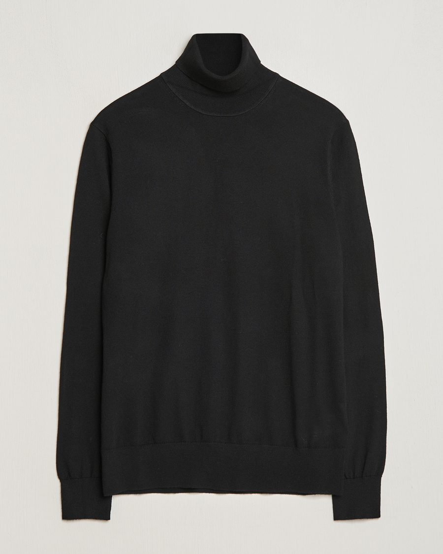 Herr | Tröjor | Tiger of Sweden | Nevile Extra Fine Merino Polo Black