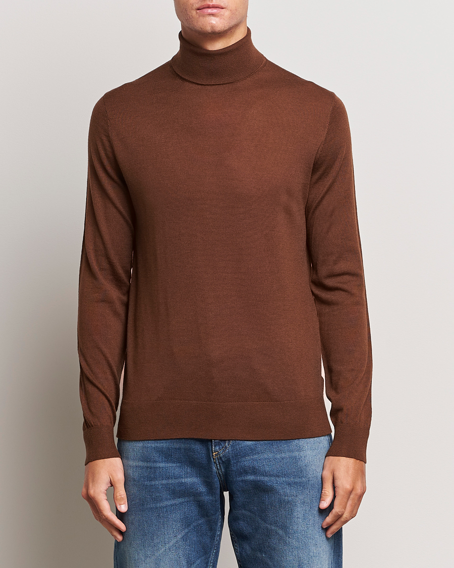 Herr |  | Tiger of Sweden | Nevile Extra Fine Merino Polo Golden Copper