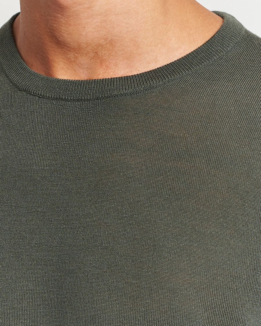 Herr | Tröjor | Tiger of Sweden | Nichols Crew Neck Pullover Forest Green