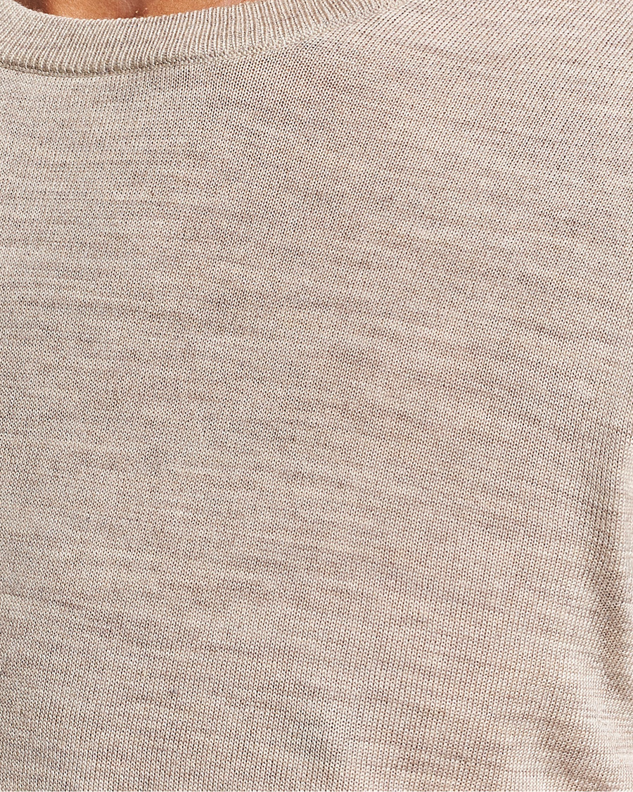 Herr | Tröjor | Tiger of Sweden | Nichols Crew Neck Pullover Beige Melange