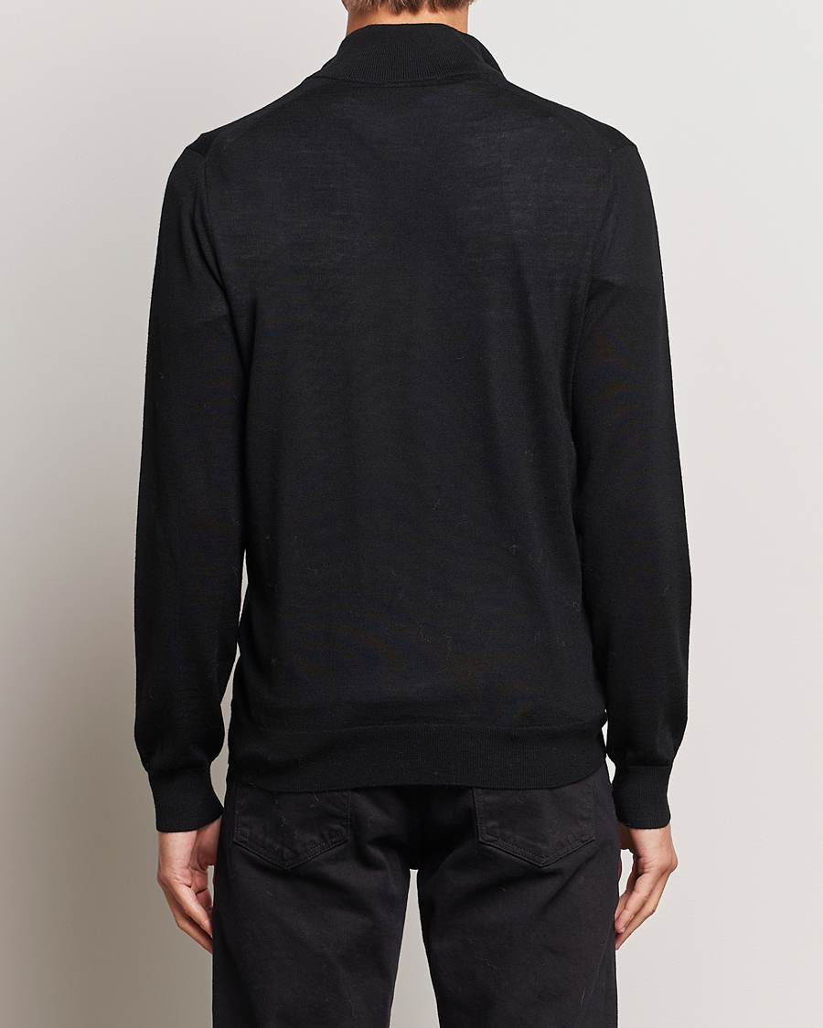 Herr | Tröjor | Tiger of Sweden | Errol Merino Half Zip Black