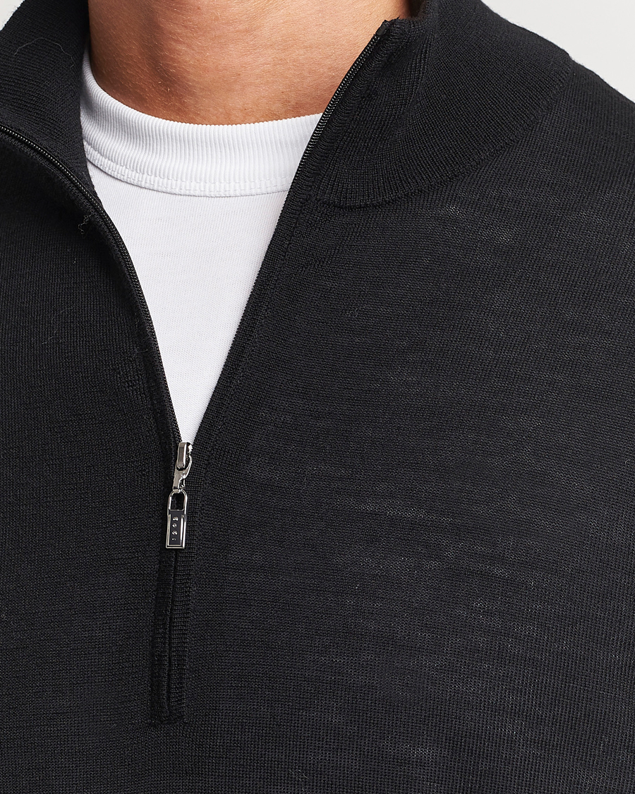 Herr | Tröjor | Tiger of Sweden | Errol Merino Half Zip Black