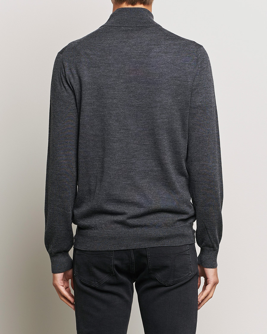 Herr | Tröjor | Tiger of Sweden | Errol Merino Half Zip Grey