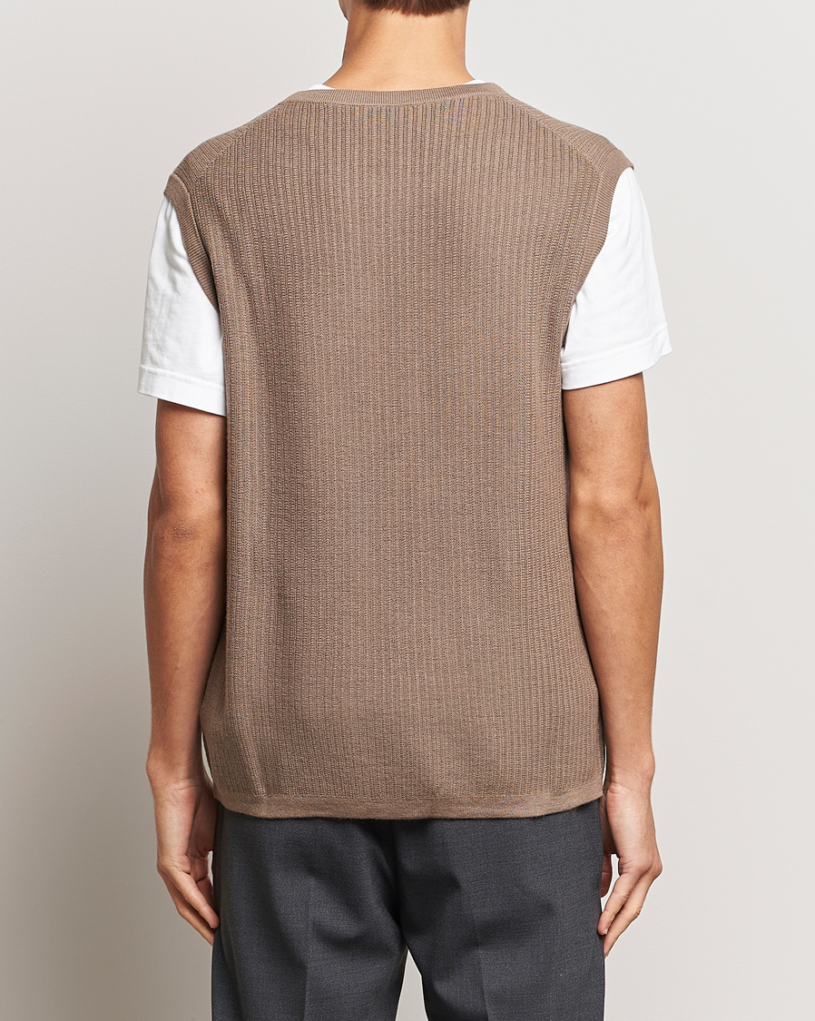 Herr | Tröjor | Tiger of Sweden | Vessler Merino Vest Olive Grey