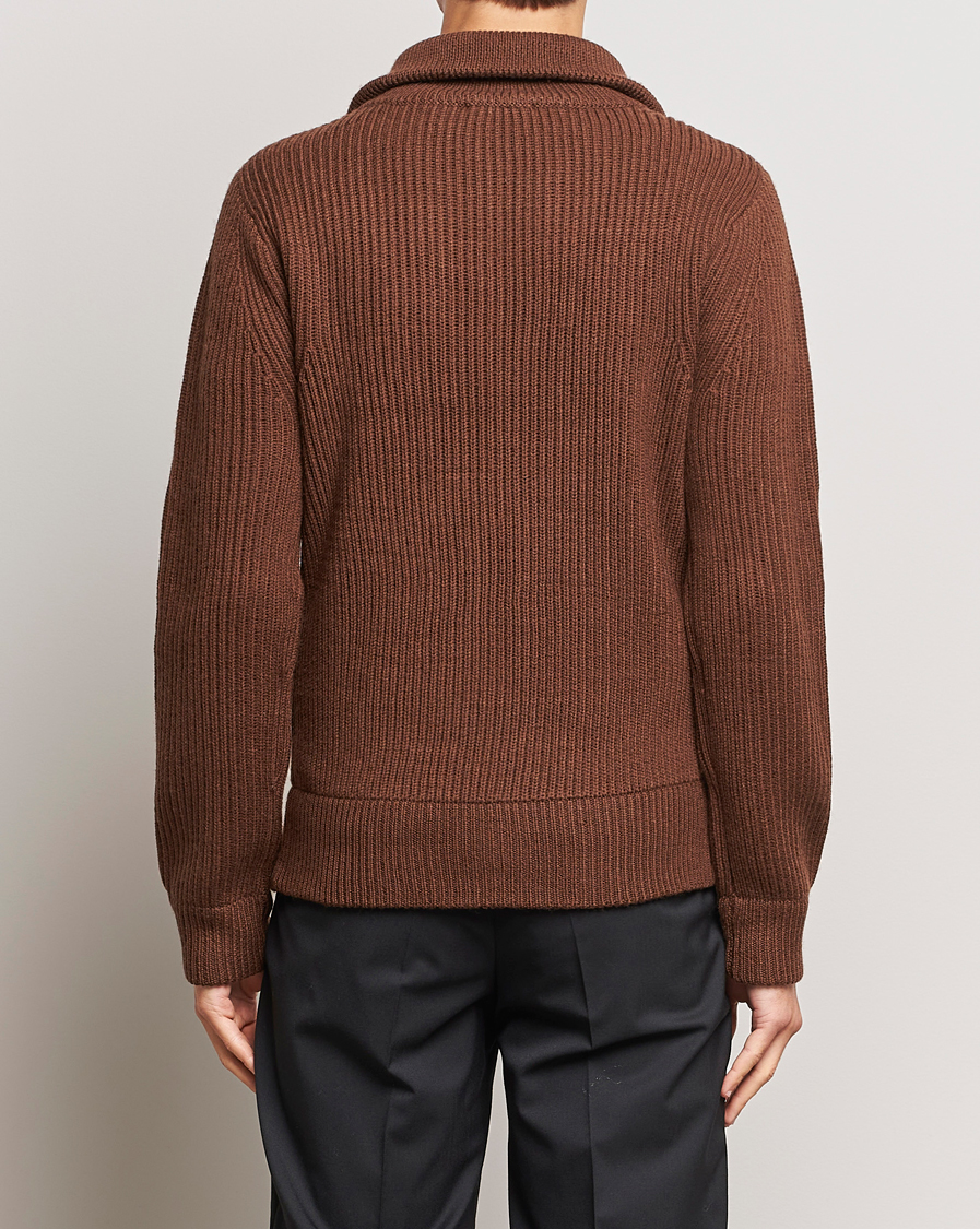 Herr | Tröjor | Tiger of Sweden | Nyman Full Zip Golden Brown