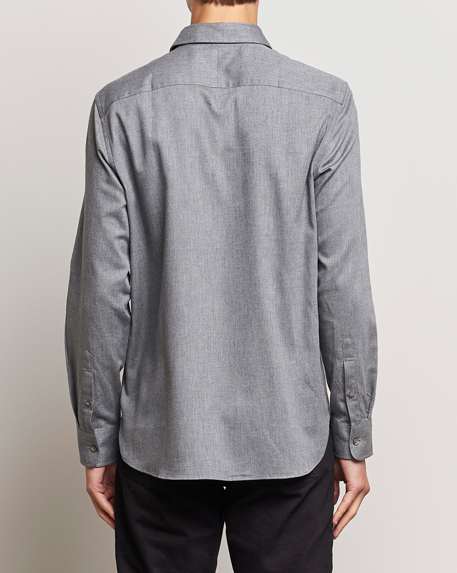 Herr | Skjortor | Tiger of Sweden | Benjamin Flannel Shirt Grey Melange