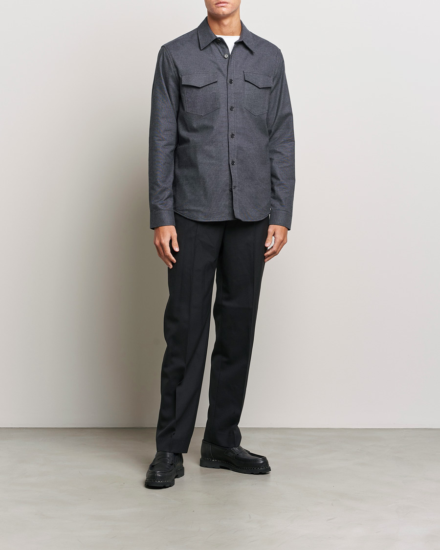 Herr | Skjortor | Tiger of Sweden | Arnou Cotton Pocket Shirt Grey