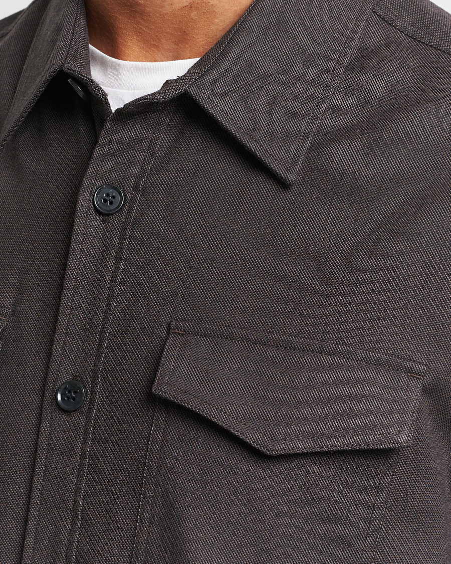 Herr | Skjortor | Tiger of Sweden | Arnou Cotton Pocket Shirt Brown