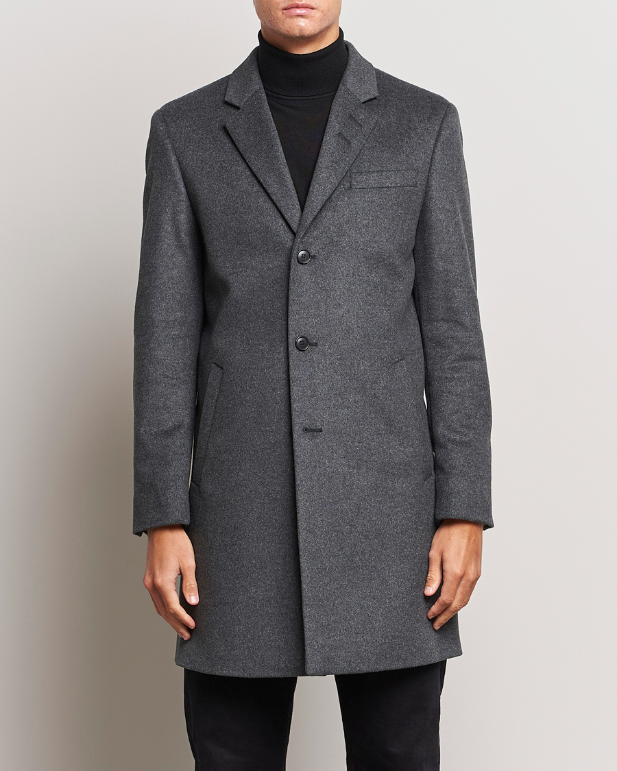 Herr |  | Tiger of Sweden | Cempsey Wool Coat Grey Melange
