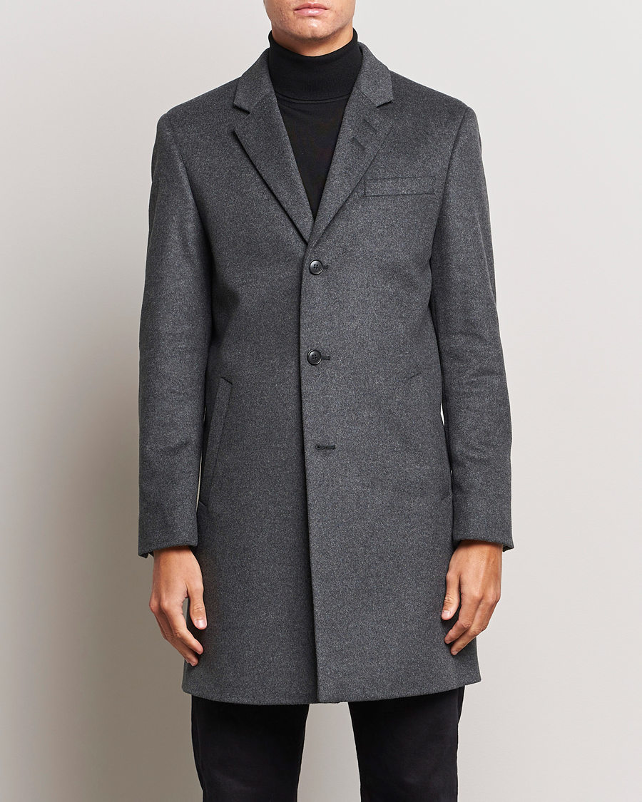 Herr | Jackor | Tiger of Sweden | Cempsey Wool Coat Grey Melange