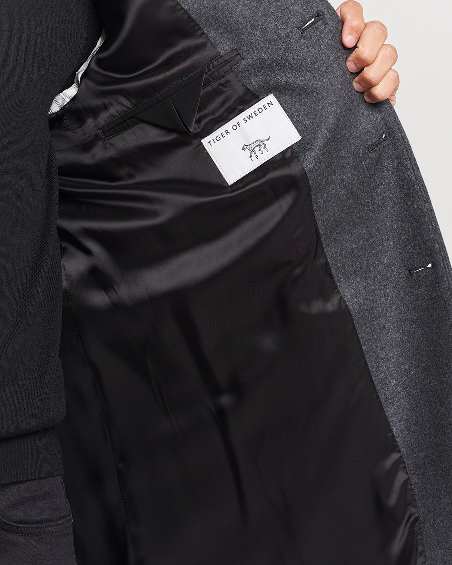 Herr | Jackor | Tiger of Sweden | Cempsey Wool Coat Grey Melange