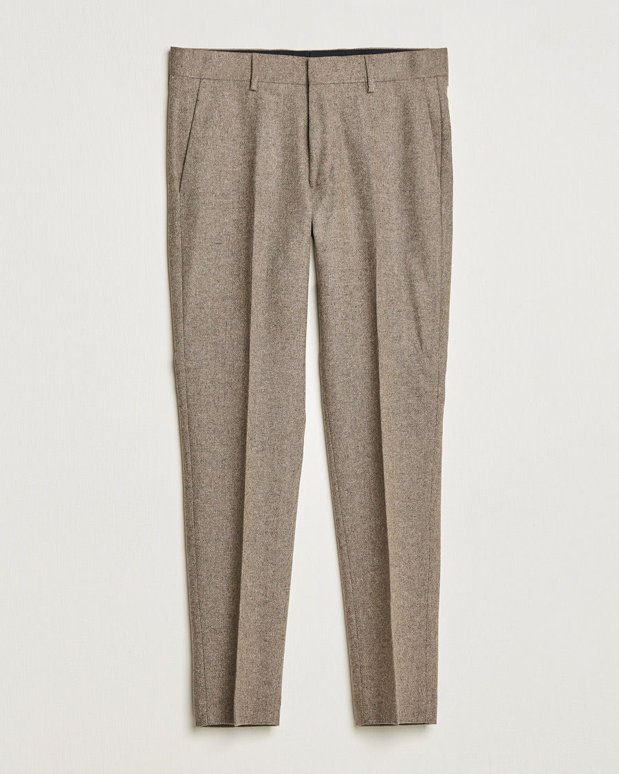 Herr | Byxor | Tiger of Sweden | Tenutas Brushed Wool Trousers Burlywood