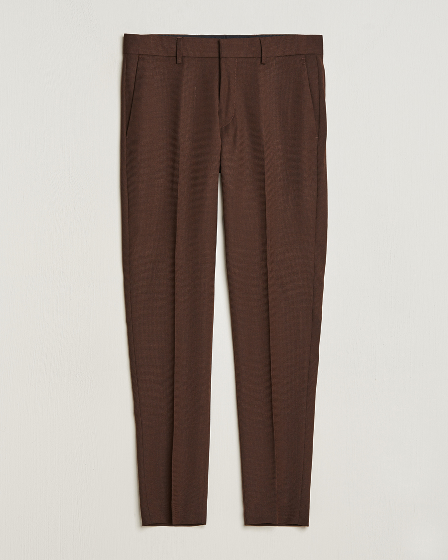 Herr | Byxor | Tiger of Sweden | Tenutas Travel Structure Trousers Golden Brown