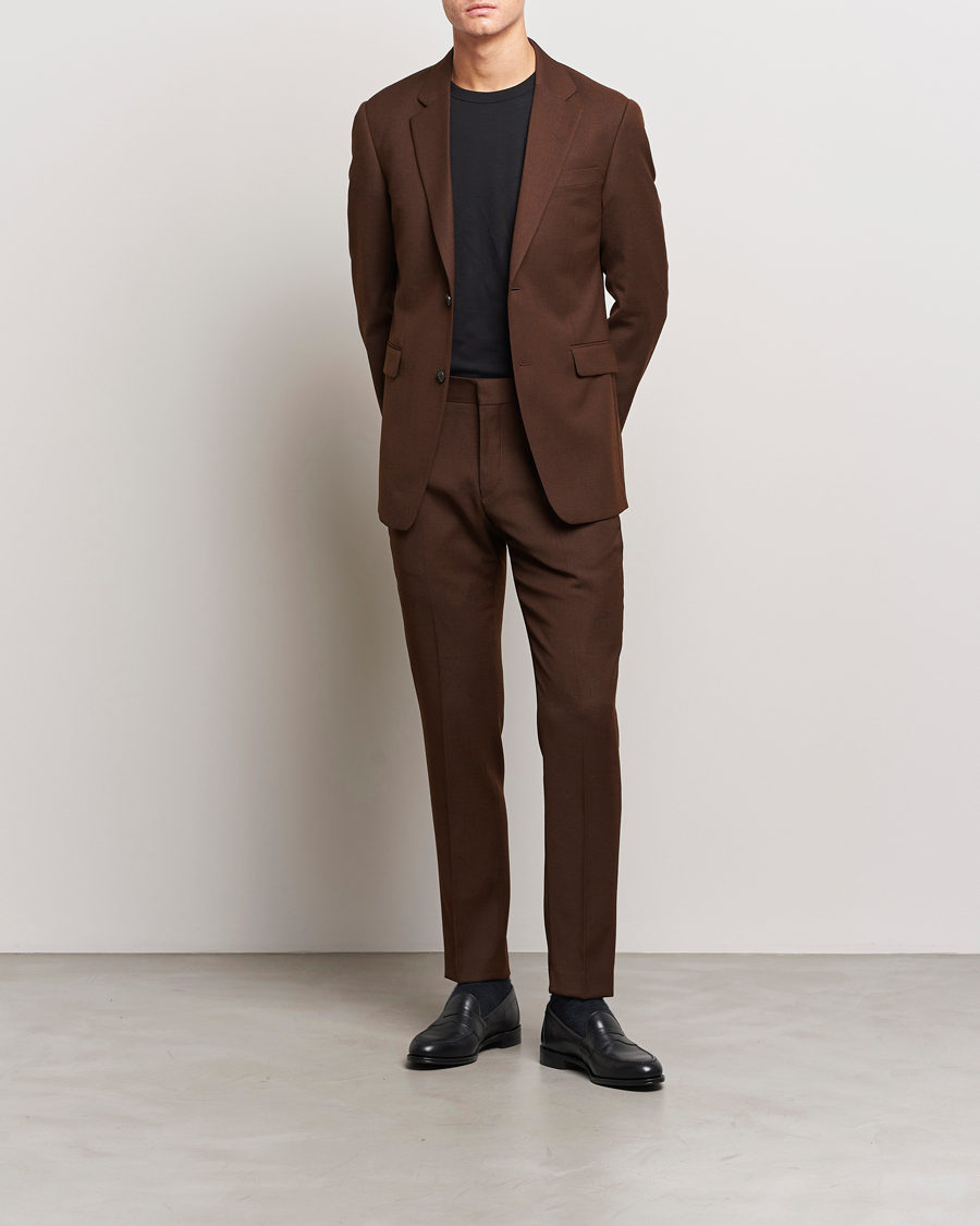 Herr | Byxor | Tiger of Sweden | Tenutas Travel Structure Trousers Golden Brown