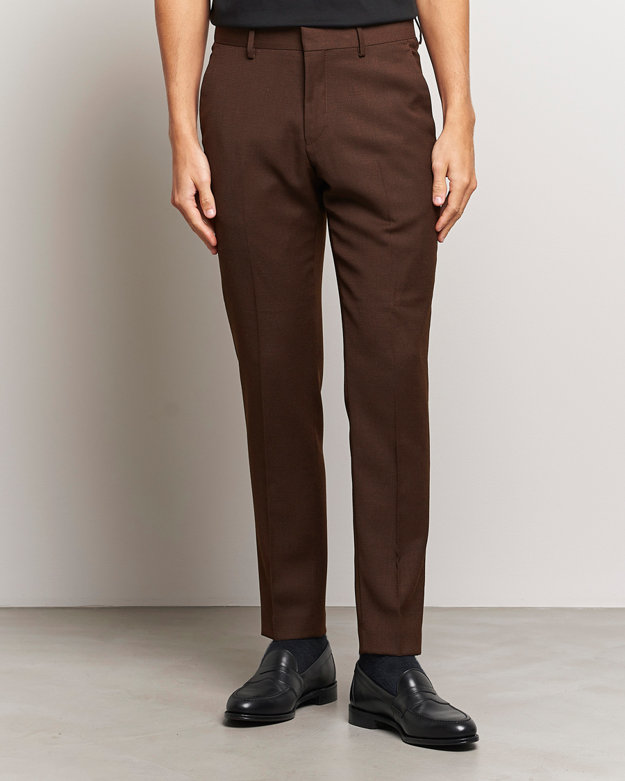 Herr | Byxor | Tiger of Sweden | Tenutas Travel Structure Trousers Golden Brown