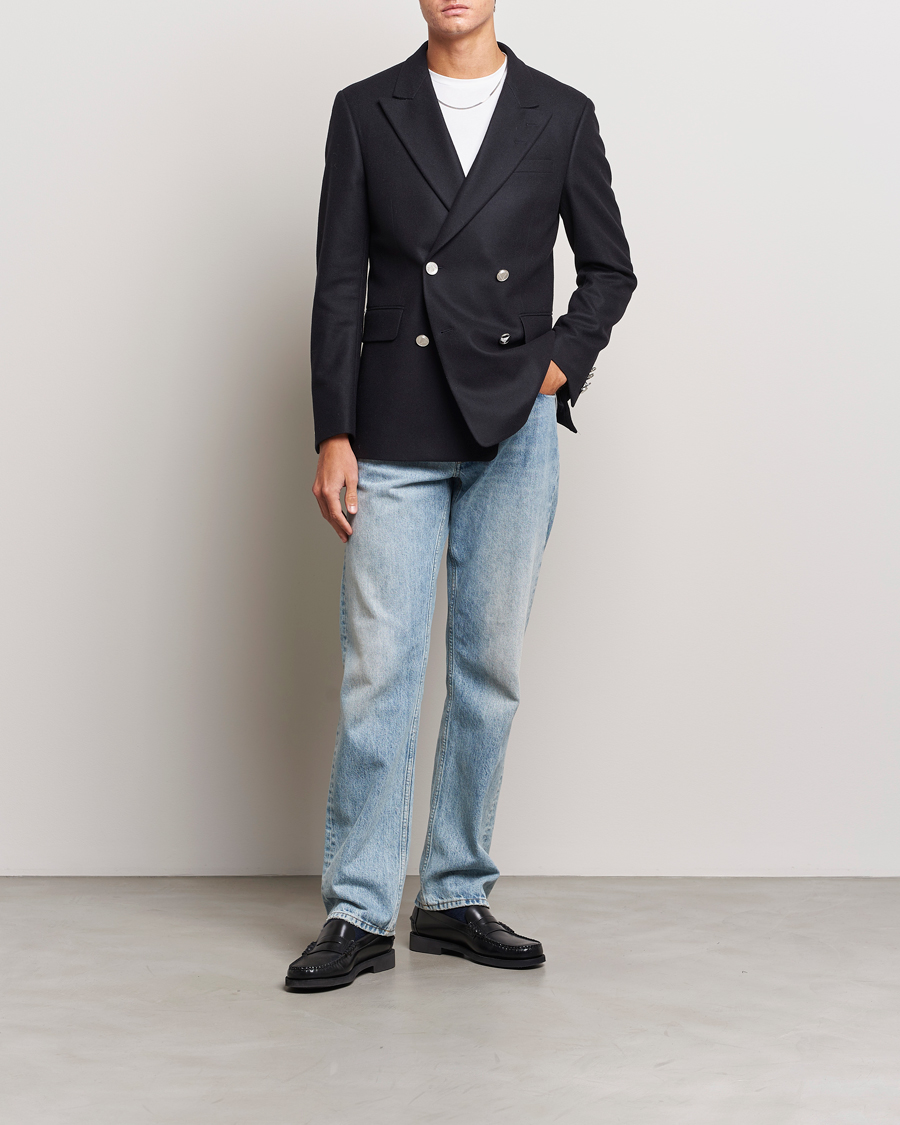 Herr | Kavajer | Tiger of Sweden | 1903 Double Breasted Wool Blazer Dark Ink
