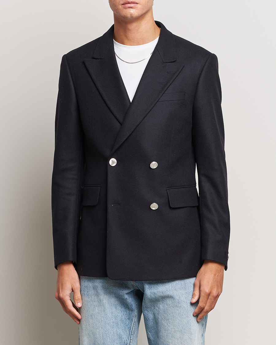 Herr | Kavajer | Tiger of Sweden | 1903 Double Breasted Wool Blazer Dark Ink