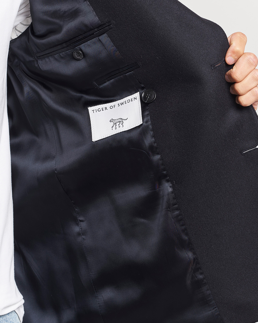 Herr | Kavajer | Tiger of Sweden | 1903 Double Breasted Wool Blazer Dark Ink
