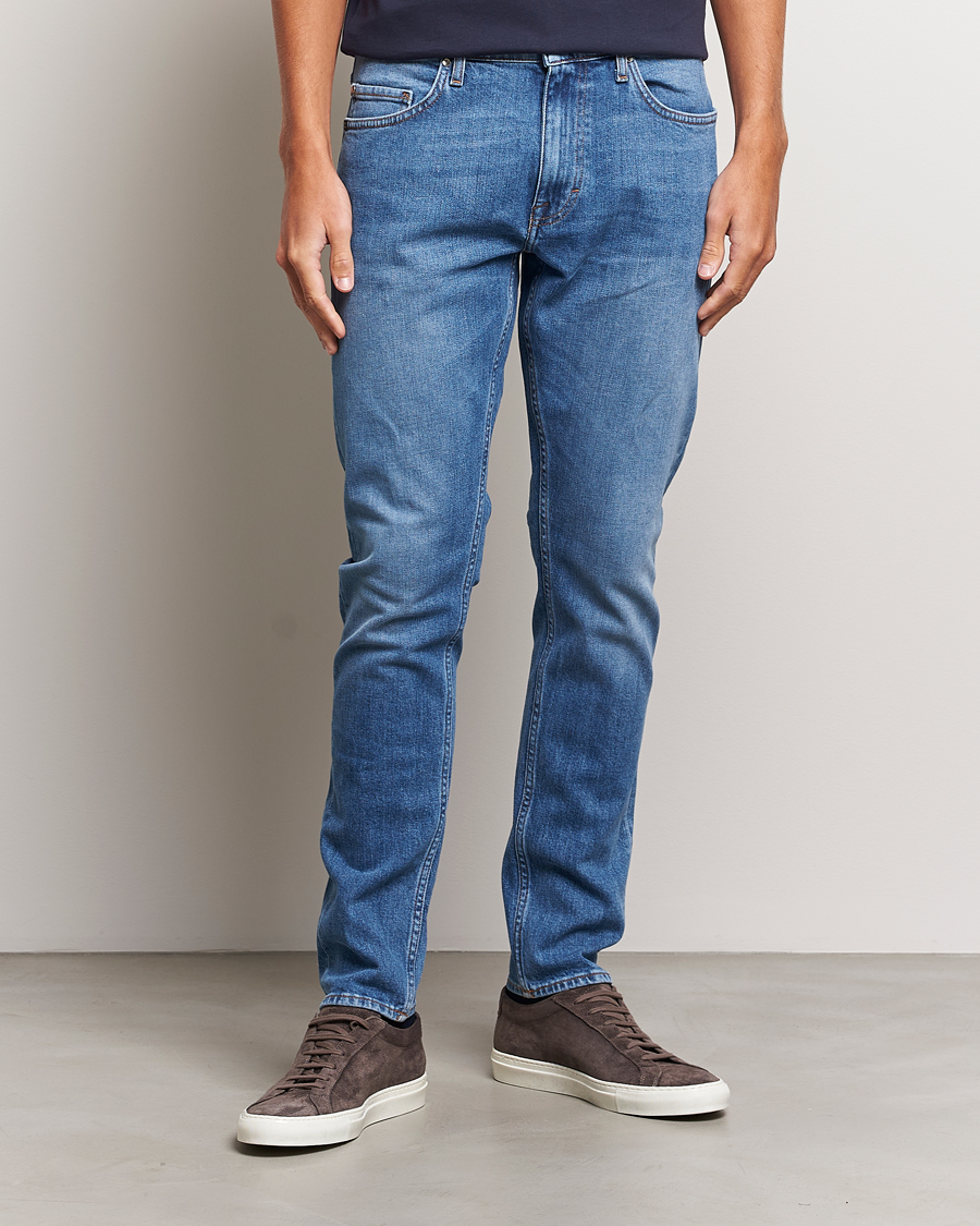 Herr | Blå jeans | Tiger of Sweden | Pistolero Stretch Cotton Jeans Light Blue