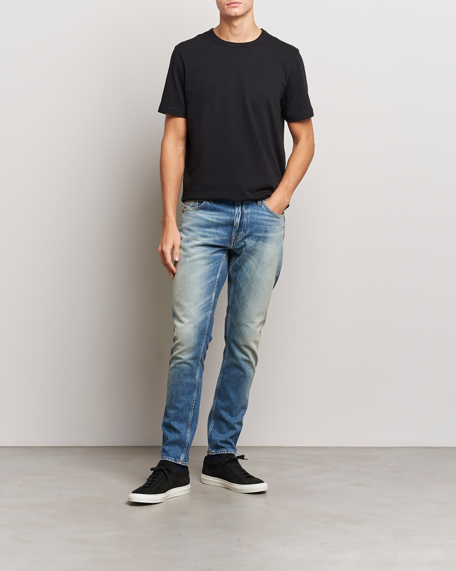 Herr | Jeans | Tiger of Sweden | Pistolero Stretch Cotton Jeans Light Blue