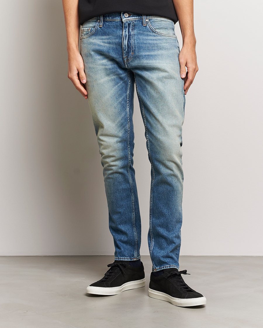 Herr | Jeans | Tiger of Sweden | Pistolero Stretch Cotton Jeans Light Blue