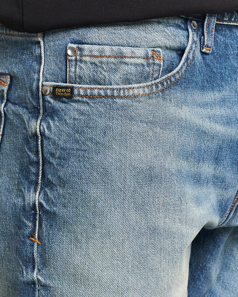 Herr | Jeans | Tiger of Sweden | Pistolero Stretch Cotton Jeans Light Blue