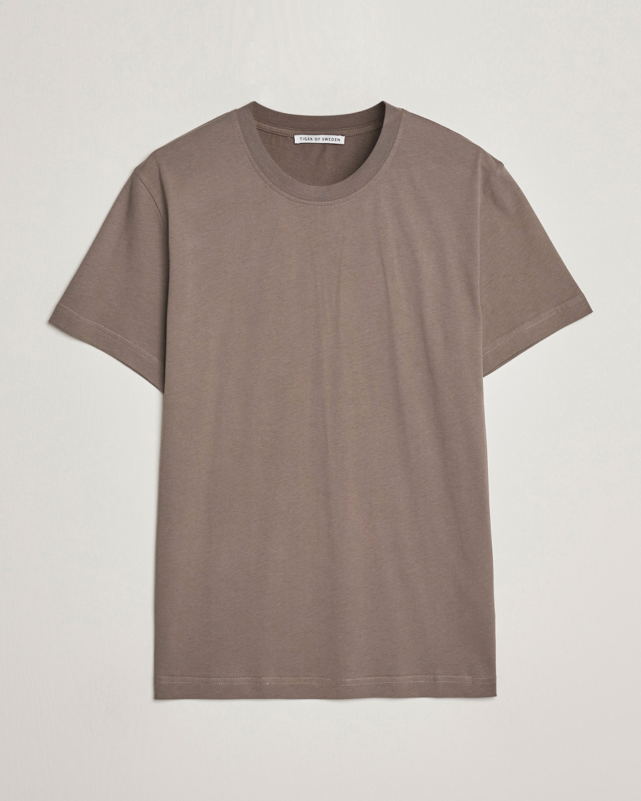 Herr | T-Shirts | Tiger of Sweden | Dillan Crew Neck T-Shirt Dark Stone