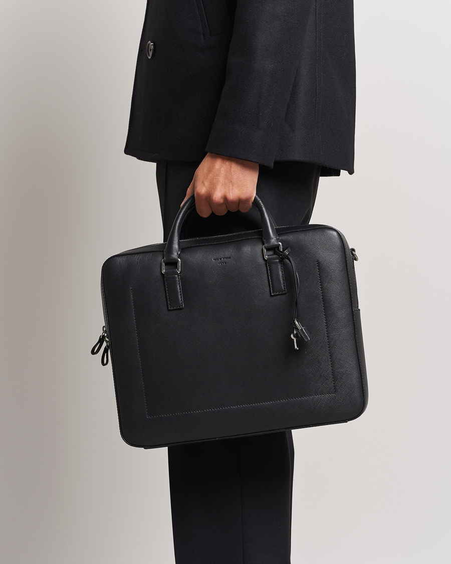 Herr |  | Tiger of Sweden | Bowe Leather Briefcase Black