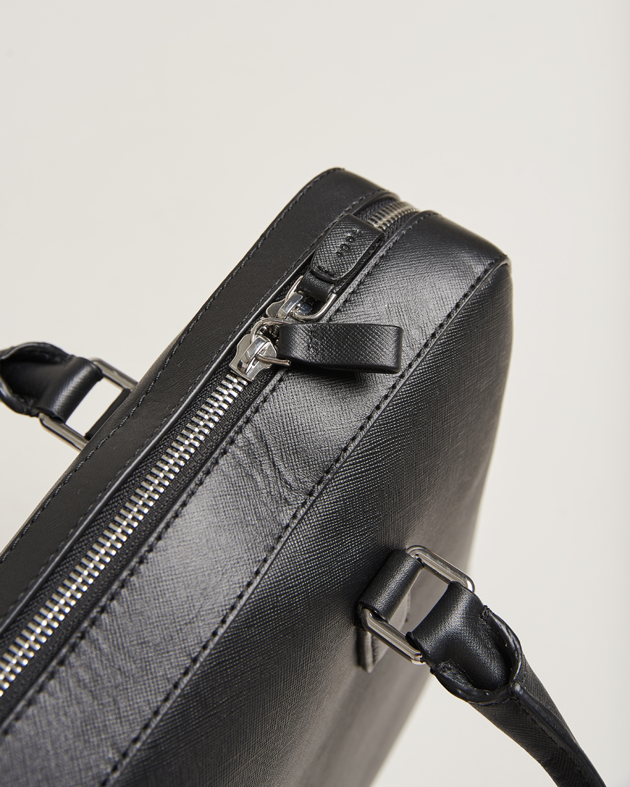 Herr | Väskor | Tiger of Sweden | Bowe Leather Briefcase Black
