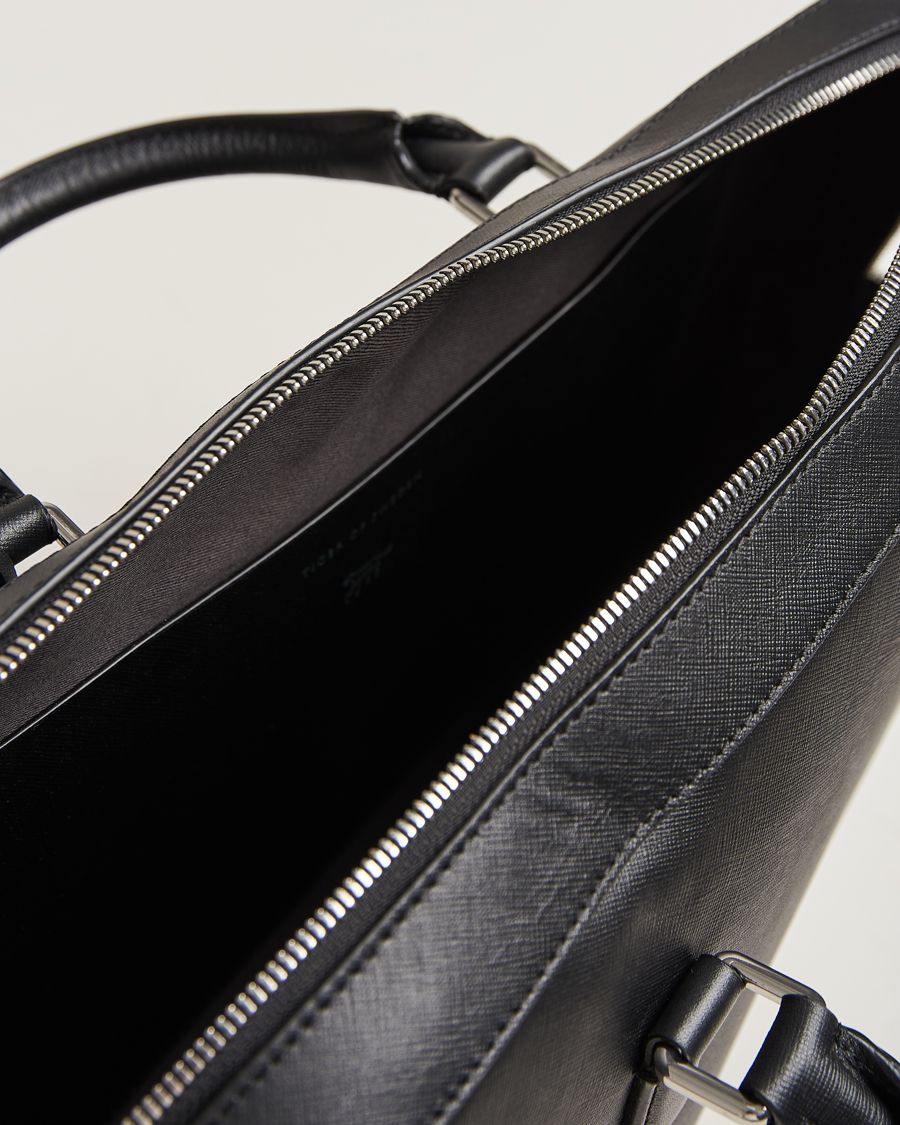 Herr | Tiger of Sweden Bowe Leather Briefcase Black | Tiger of Sweden | Bowe Leather Briefcase Black