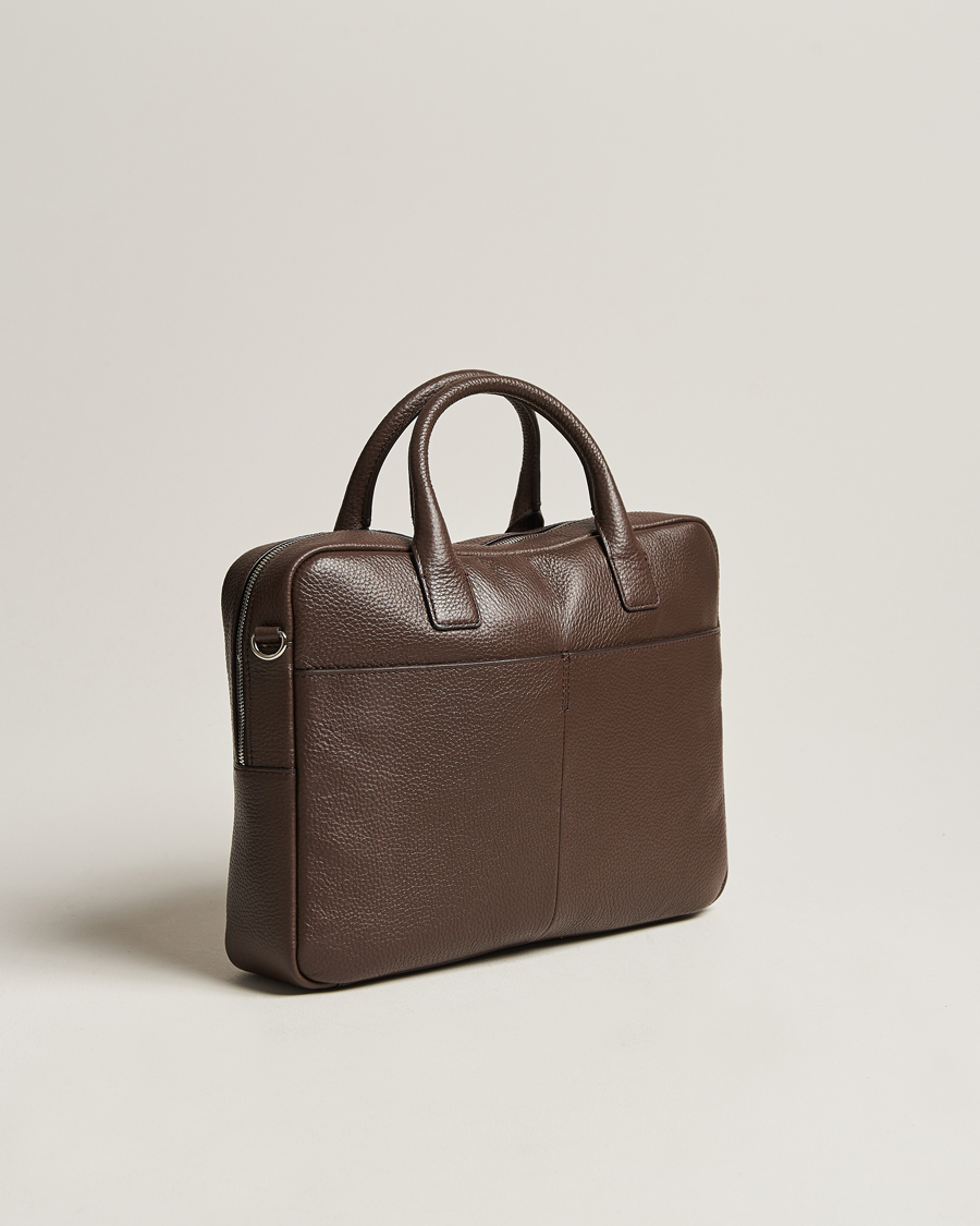 Herr | Tiger of Sweden Beckholmen Leather Briefcase Brown | Tiger of Sweden | Beckholmen Leather Briefcase Brown