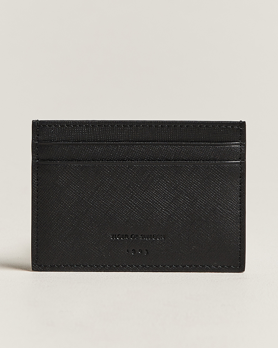Herr | Tiger of Sweden Wharf Card Holder Black | Tiger of Sweden | Wharf Card Holder Black