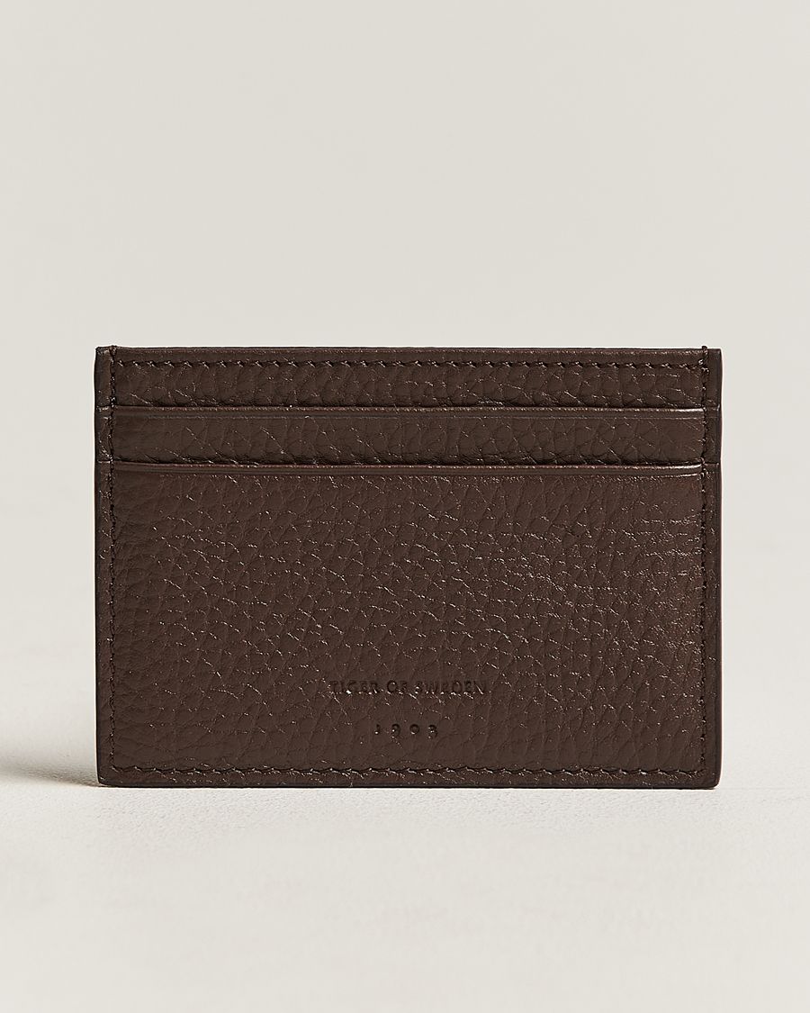 Herr | Tiger of Sweden Wharf Leather Card Holder Brown | Tiger of Sweden | Wharf Leather Card Holder Brown