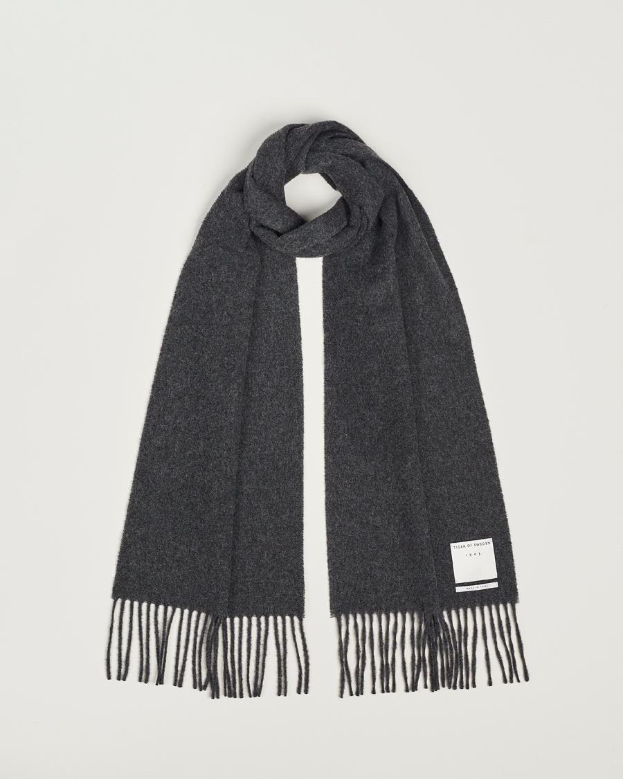 Herr | | Tiger of Sweden | Sylan Wool Scarf Grey Melange