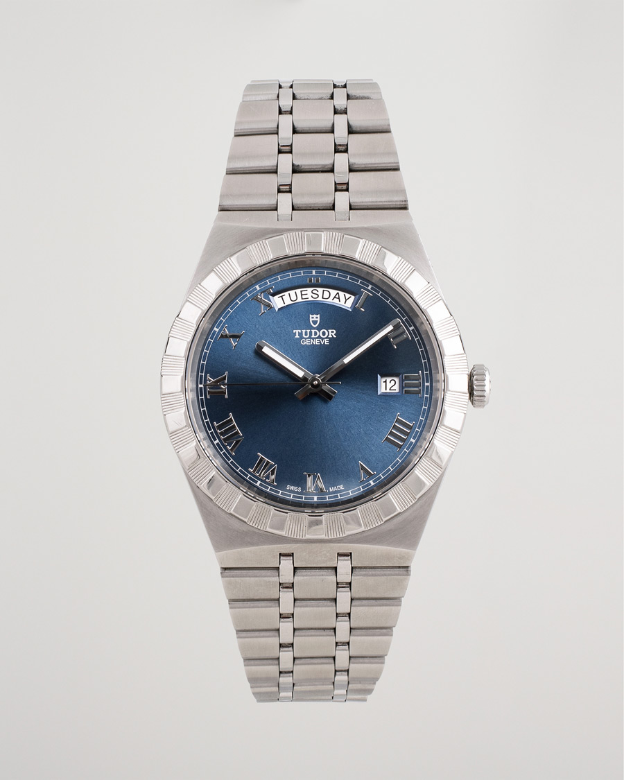 Herr | Pre-Owned & Vintage Watches | Tudor Pre-Owned | Royal Date Day 28600-91060 Steel Blue