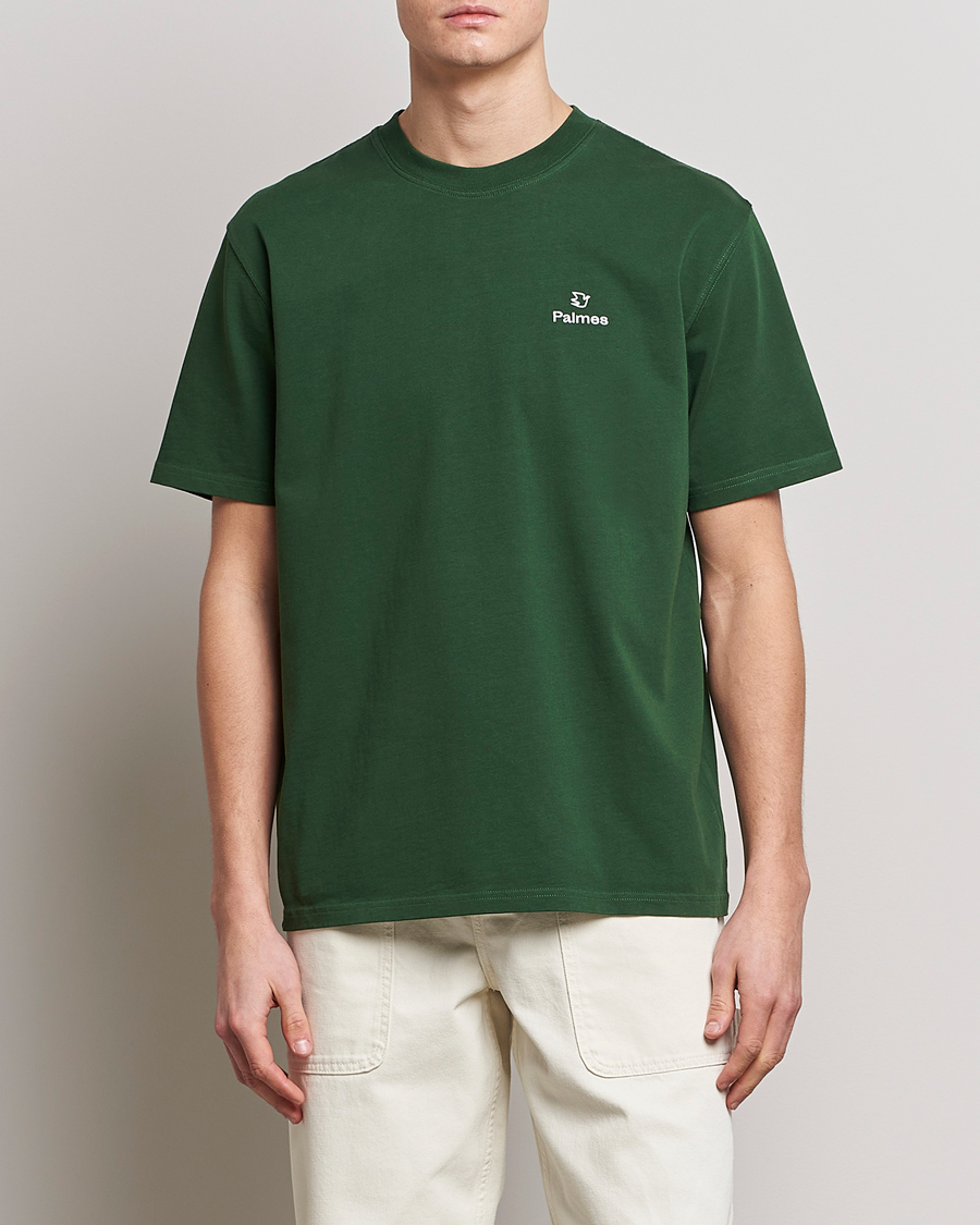 Herr | T-Shirts | Palmes | Allan T-Shirt Dark Green