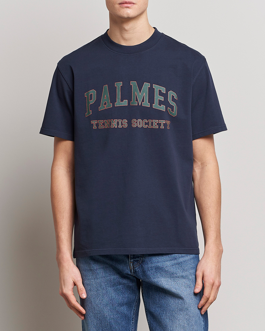 Herr | T-Shirts | Palmes | Ivan T-Shirt Navy