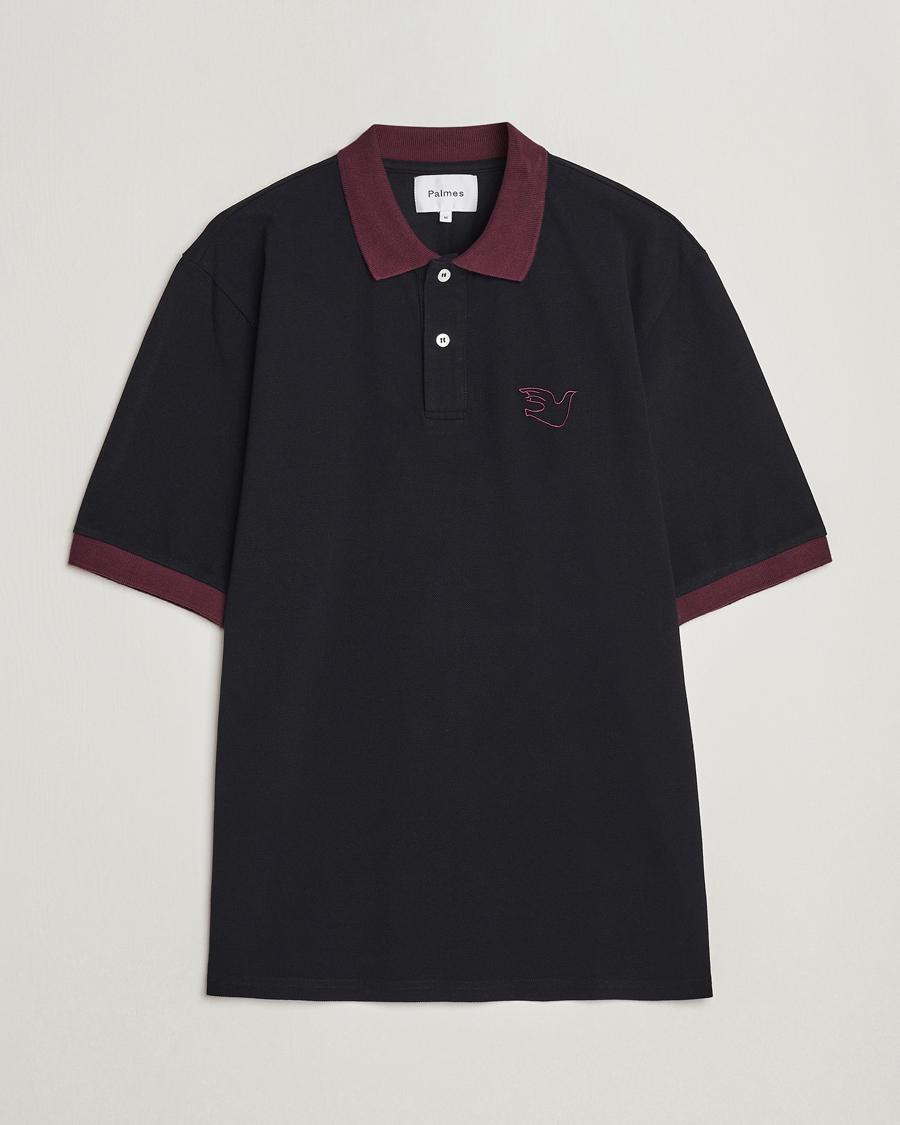 Herr | Pikéer | Palmes | Arthur Short Sleeve Polo Black