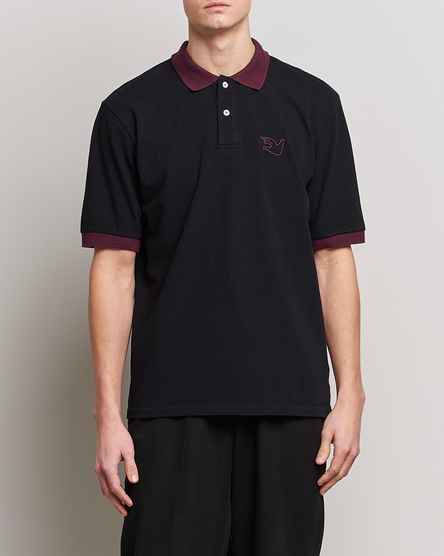 Herr | Palmes | Palmes | Arthur Short Sleeve Polo Black