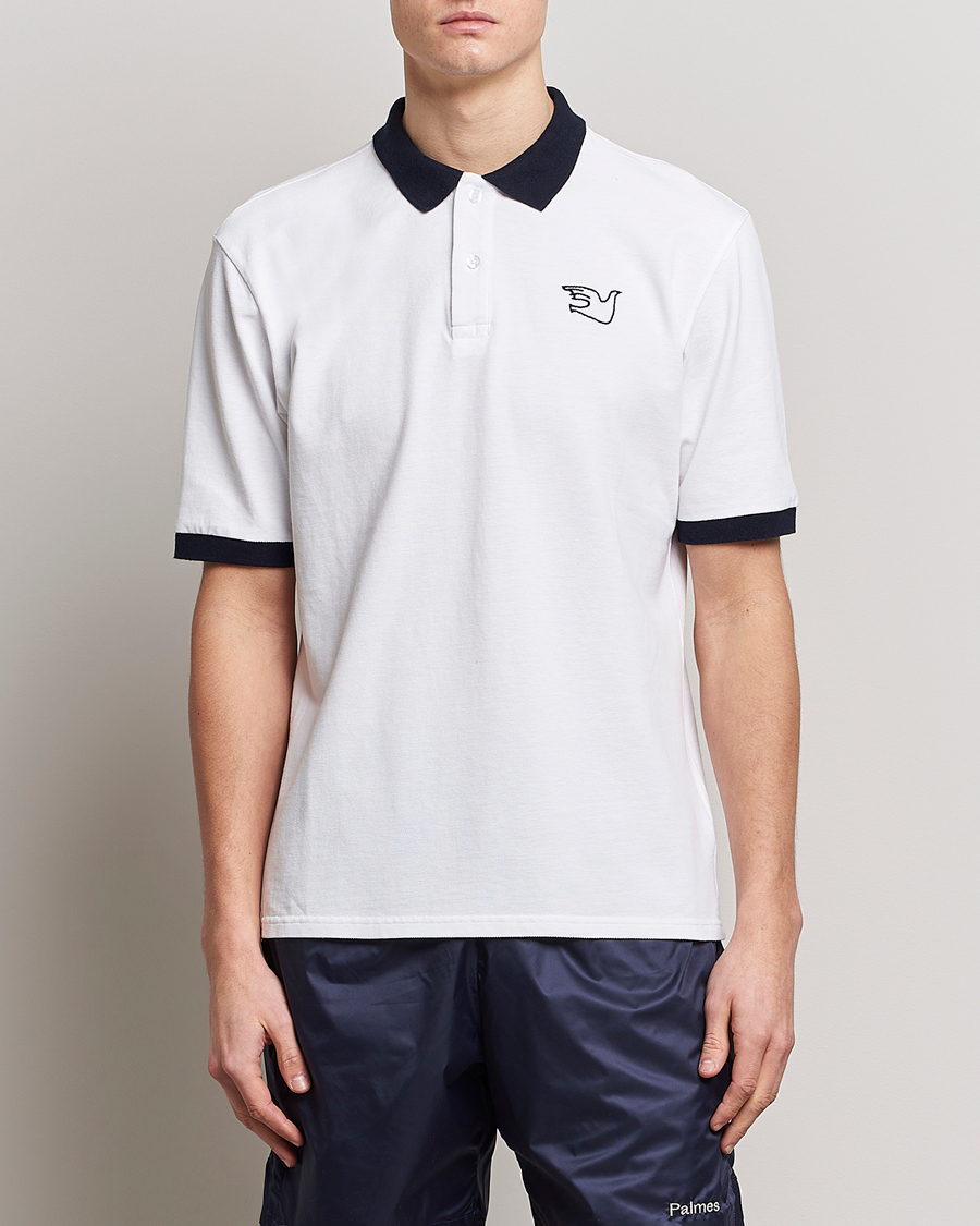 Herr | Palmes | Palmes | Arthur Short Sleeve Polo White