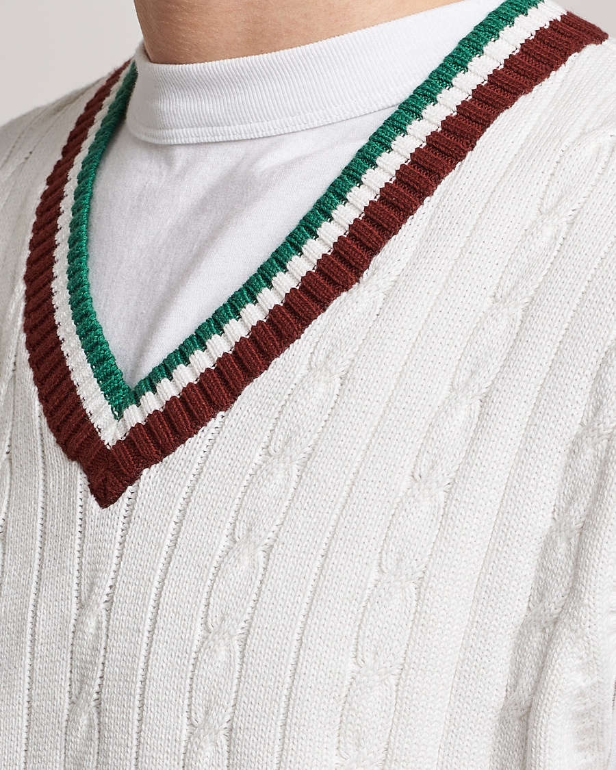 Herr | Tröjor | Palmes | James Knitted Vest White