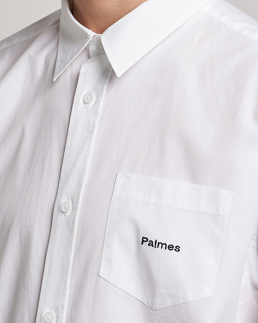 Herr | Skjortor | Palmes | Daryl Long Sleeve Poplin Shirt White