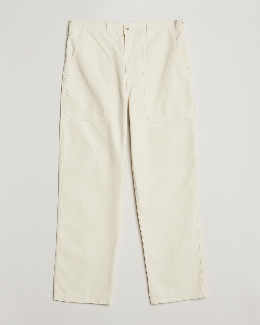Herr | Byxor | Palmes | Broom Trousers Off White